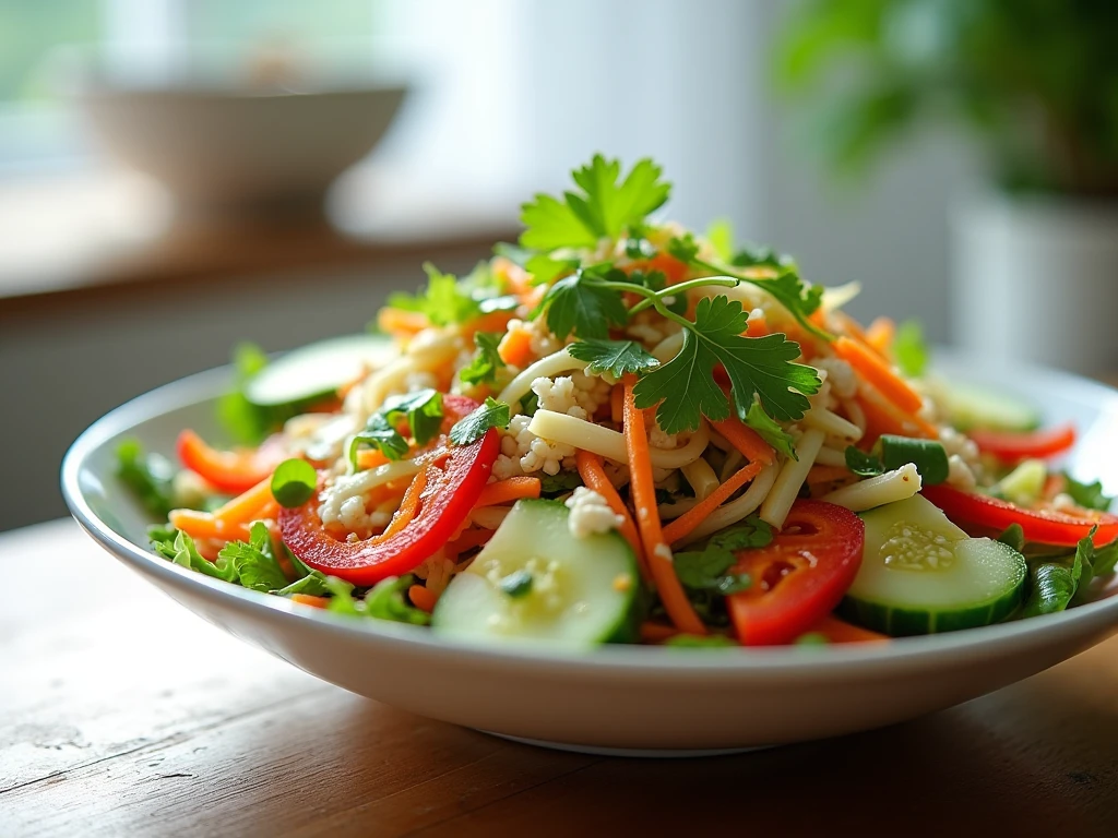 Asian Noodle Salad with Sesame Dressing