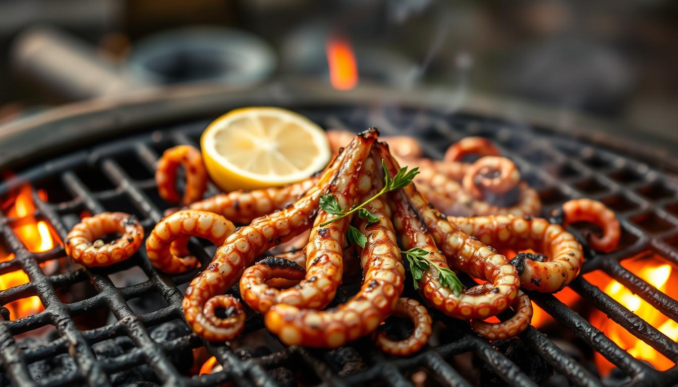 How to cook baby octopus on the BBQ