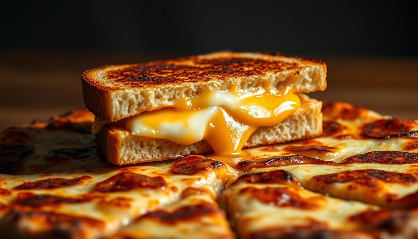grilled cheese sandwich pizza