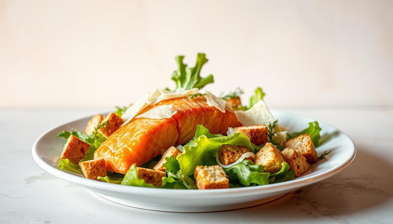 salmon caesar salad