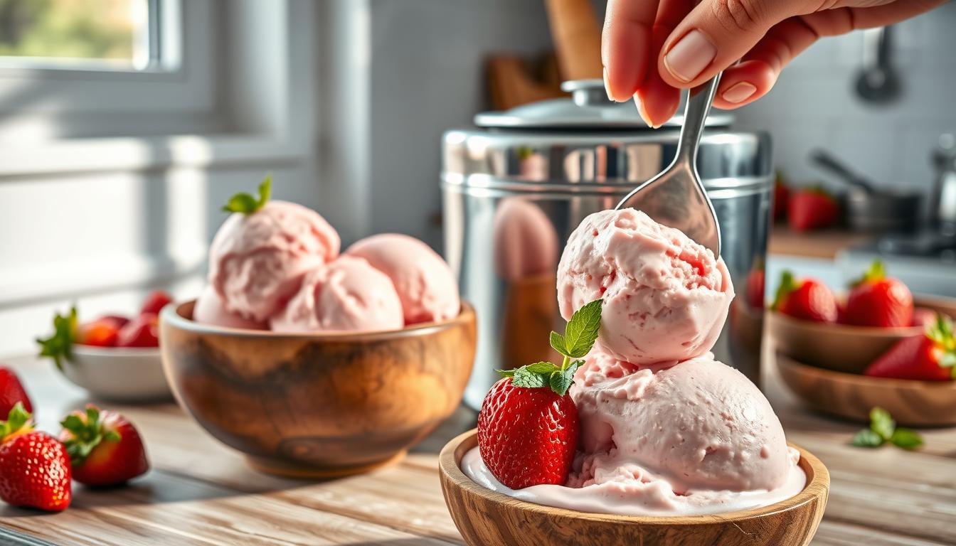 strawberry ice cream recipe